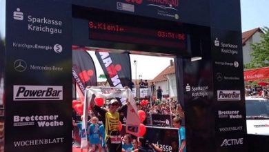 Sebastian Kienle ganando en el ironman 70.3 de Kraichgau