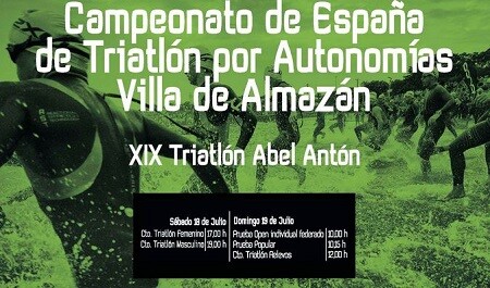 Spanische Almazán Autonomies Triathlon-Meisterschaft