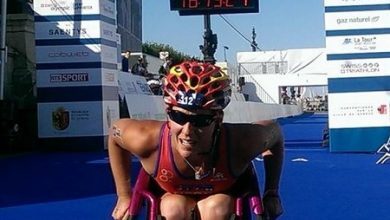 Eva Moral en el Campeonato de Europa de Paratriatlón en Ginebra