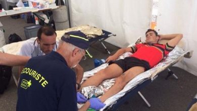 javier Gómez Noya después de la carrera en Ginebra