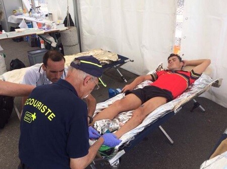 javier Gómez Noya después de la carrera en Ginebra