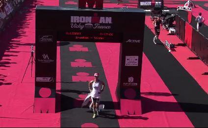 Gurutze Frades at the Ironman of Vichy