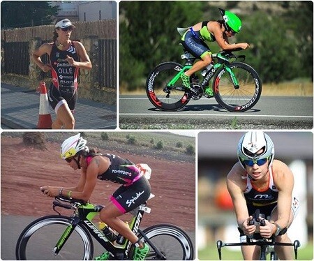 Spanish women in the Ironman 70.3 Lanzarote