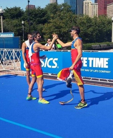 Dani Molina y Héctor Catalá en el Campeonato del Mundo de Acuatlón