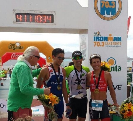 Podium Masculino Ironman 70.3 Lanzarote