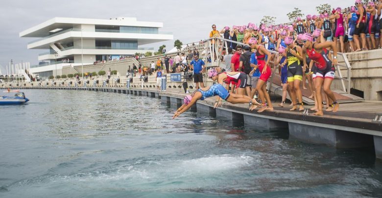 Valencia Triathlon start