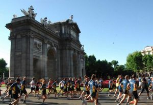Popular race in Madrid