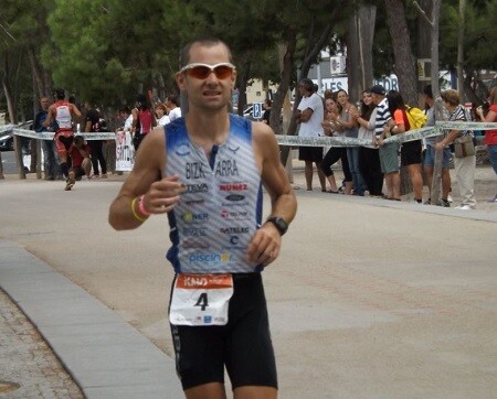 Gorka Bizkarra en el Triatlón KM0