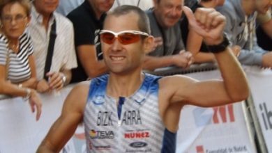 Gorka Bizkarra en el Triatlón KM0
