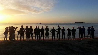 Salida del Triatlón LD de IBiza