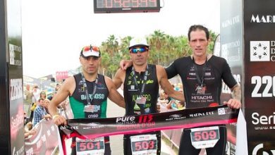 Podium de la prueba 113 en el Pure Triathlon