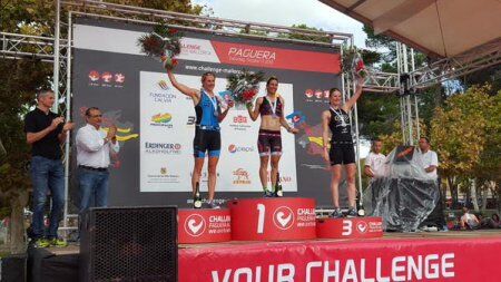 Weibliches Podium in Challenge Paguera