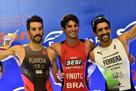 Antón Ruanova Dritter im Sesc Triathlon National Circuit