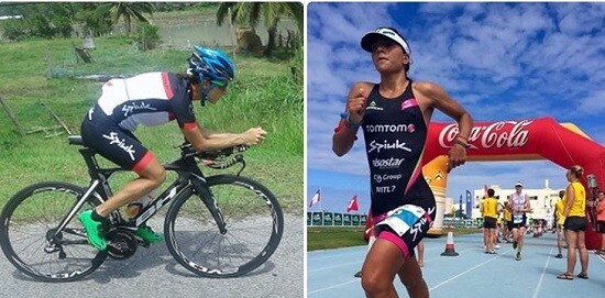 Gurutze Frades und Saleta Castro beim Ironman Malasya