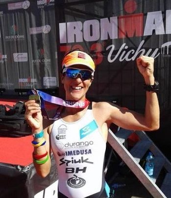 Gurutze Frades at the Ironman Vichy