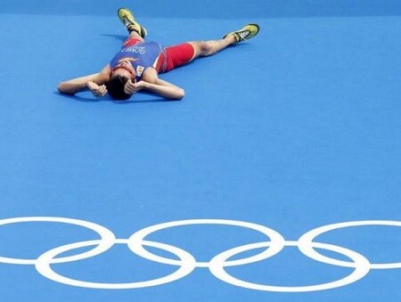 Javier Gómez Noya bei den Olympischen Spielen in London