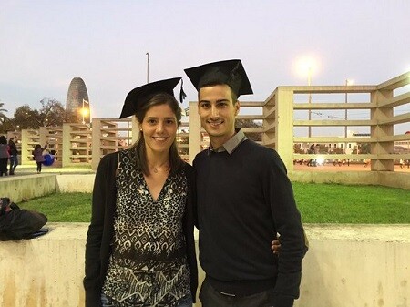 Mario Mola and Carolina Routier graduates