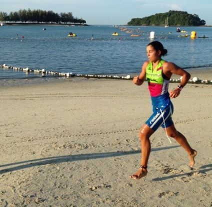 Saleta Castro in the Malaysian ironman