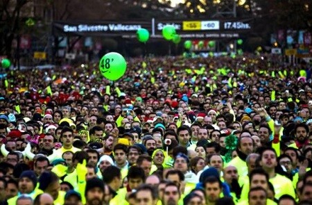 Exit of San Silvestre Vallecana