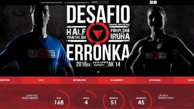 Nuev web del Half Triathlon Pamplona