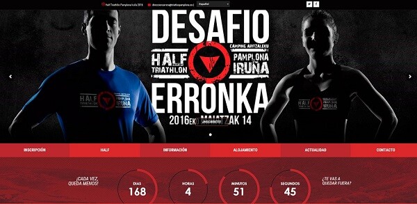 Nuev web del Half Triathlon Pamplona