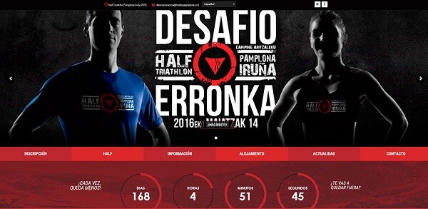 Novo site para o Half Triathlon Pamplona