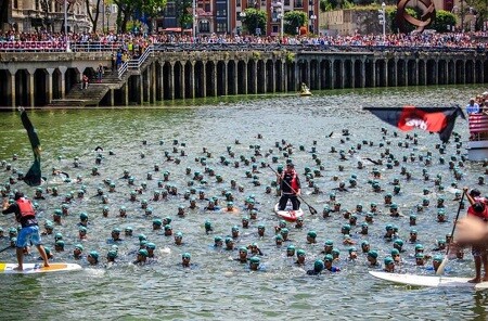 Início do Triathlon de Bilbao