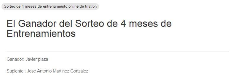 Resultado do Concurso de Treinamento