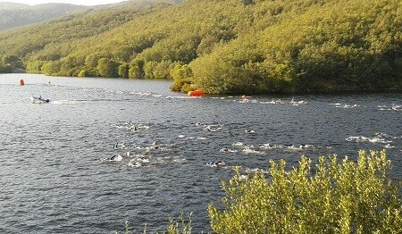 Natación en el Triatlón de Riaza