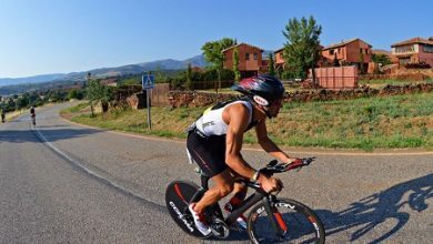 Sector ciclista del Triatlón de Riaza