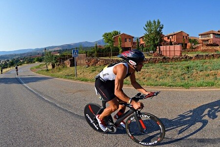 Sector ciclista del Triatlón de Riaza