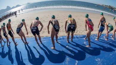 Natación contaminada en Rio de Janeiro
