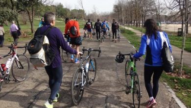 Asfalto attuale della Casa de Campo a Madrid