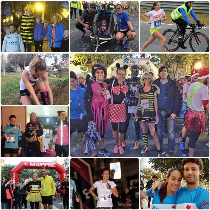 Triatletas en la San Silvestre 2016