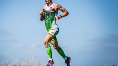 Victor del Corral entrenando en lanzarote