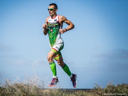 Victor del Corral entrenando en lanzarote