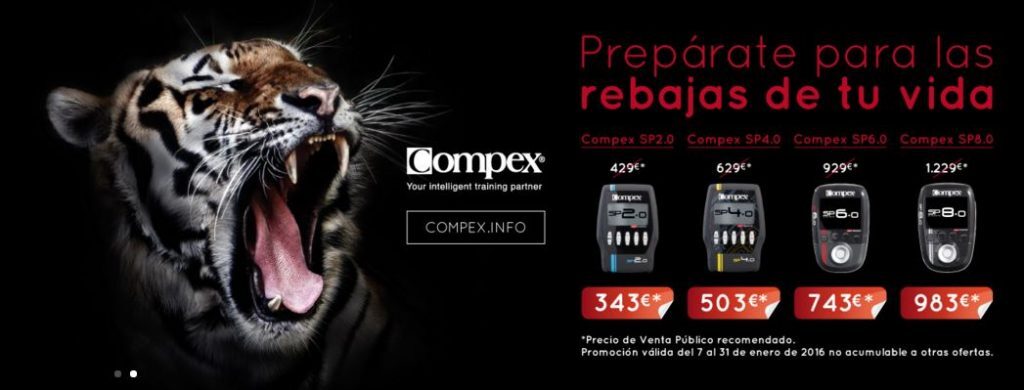 Los nuevos modelos de COMPEX de la GAMA SPORT con hasta 200 € dto