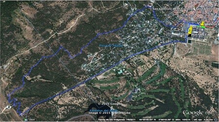 route run on foot of the Triathlon KM0 Medium distance