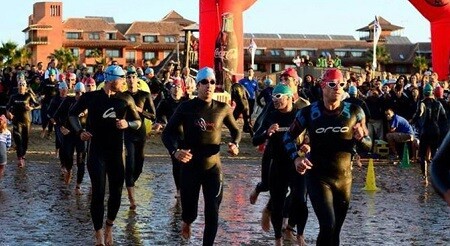 Départ de la natation d'Iberman