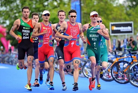 Javier Gómez Noya et Mario Mola dans le WTS