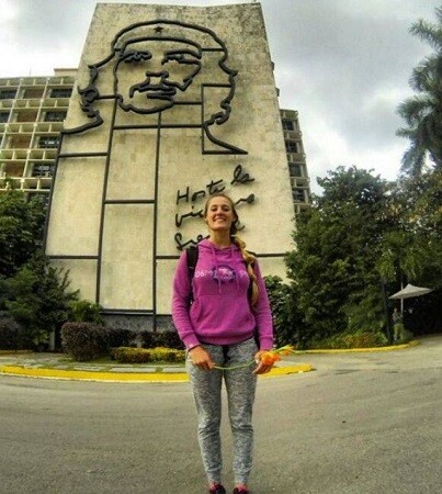 Camila Alonso en La habana Triathlon