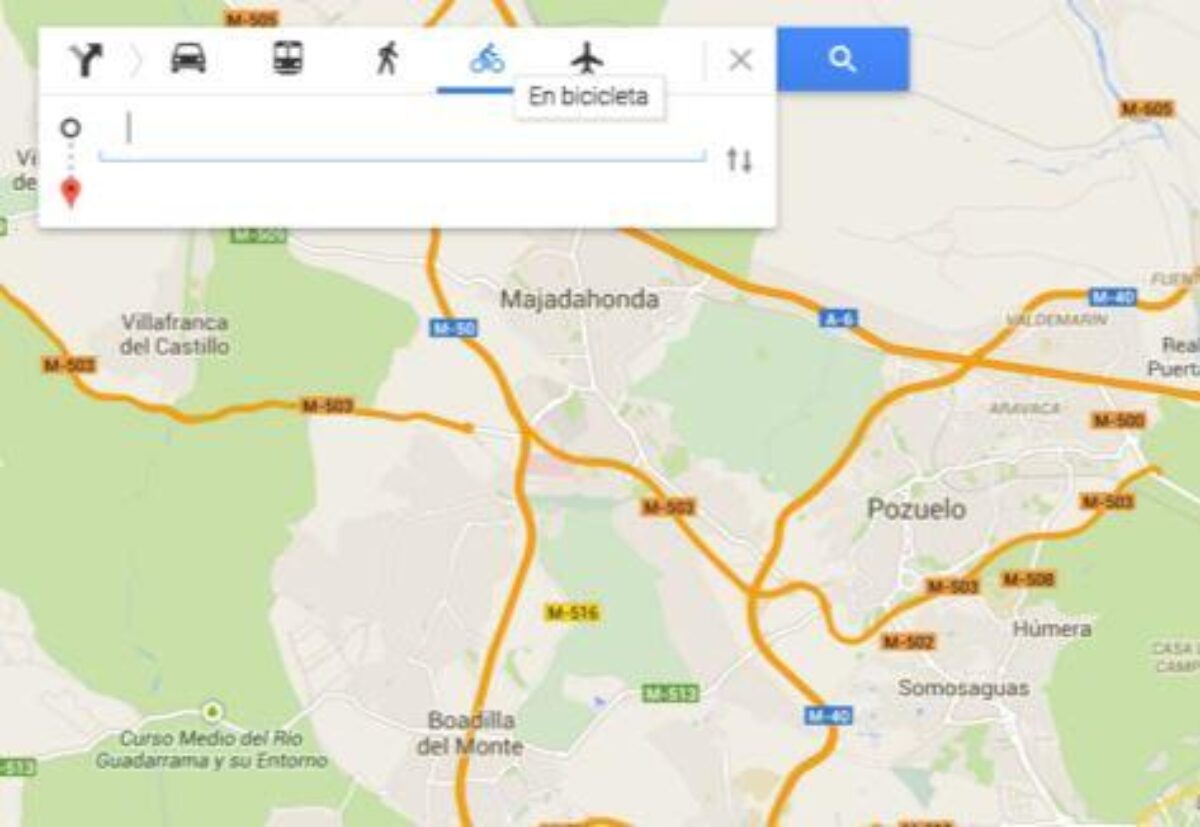 Ruta en sales bicicleta google maps