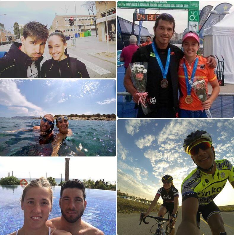 The couples of the Spanish Triathlon