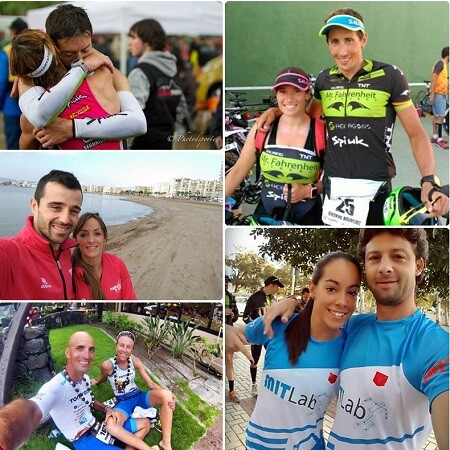 The couples of the Spanish Triathlon