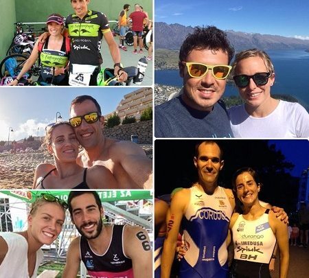 The couples of the Spanish Triathlon