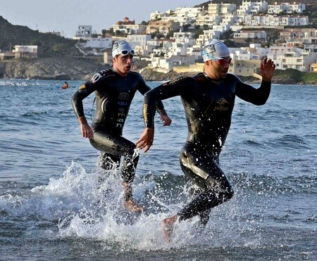 Ausfahrt Schwimmen Triathlon Cabo gata