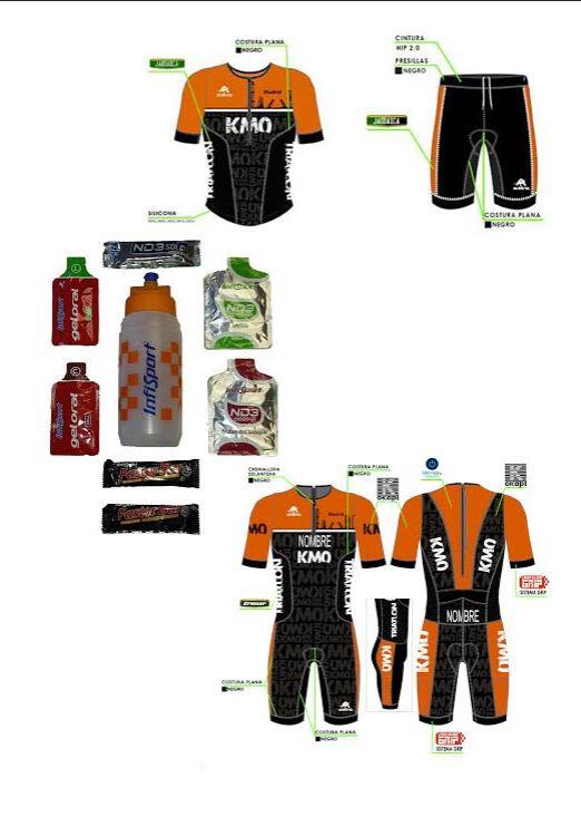 Tritraje + pack productos nutricionales con tu inscripción Triatlón KM0”