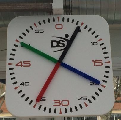 Chronometer clock in pool