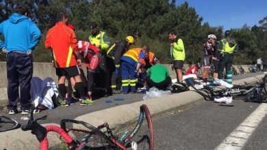 Atropello ciclista en Galicia