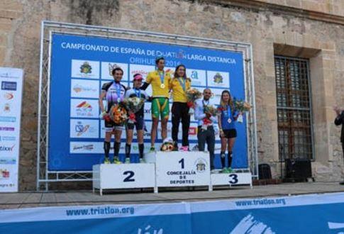 Podium Campeonato España Duatlón LD Orihuela 2016